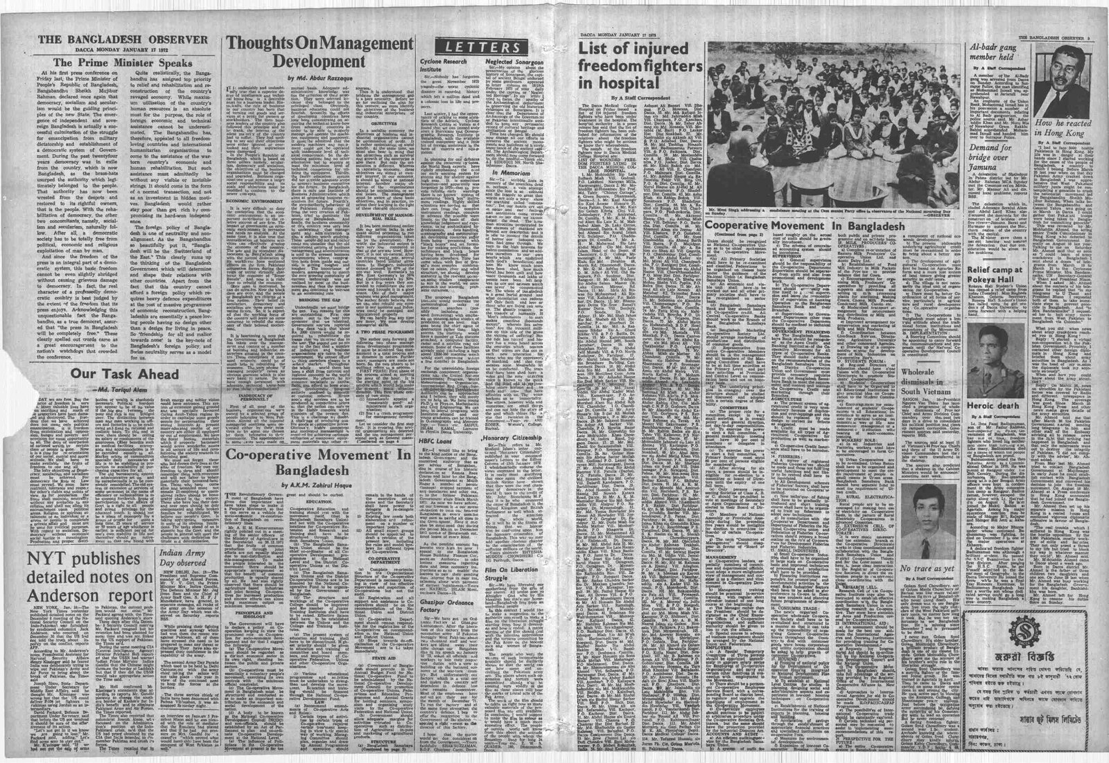 17JAN1972-Bangladesh Observer-Regular-Page 2 and 5