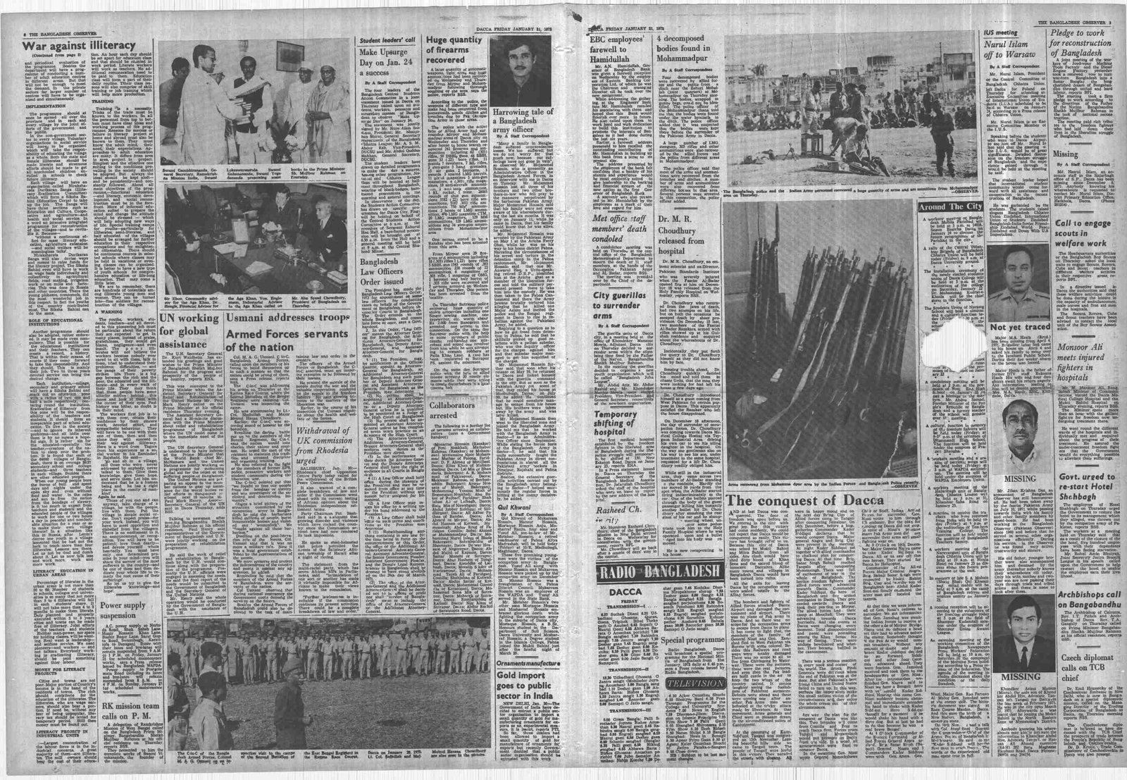 21JAN1972-Bangladesh Observer-Regular-Page 3 and 6