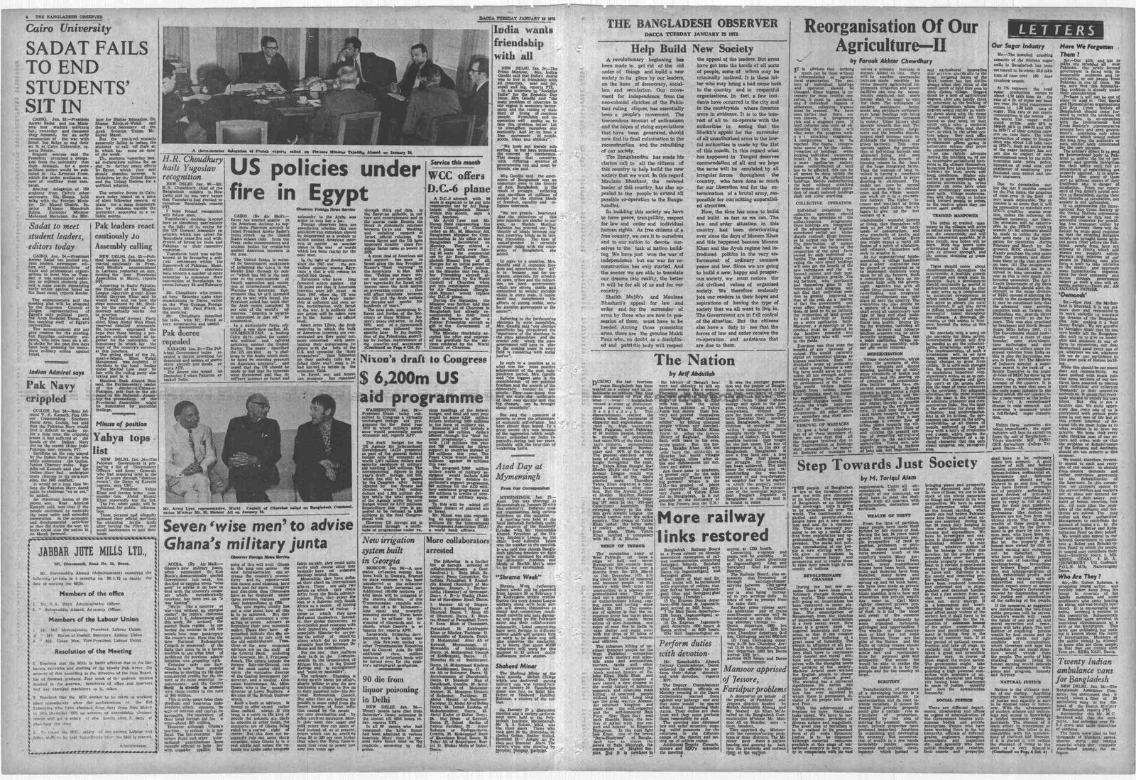 25JAN1972-Bangladesh Observer-Regular-Page 4 and 5